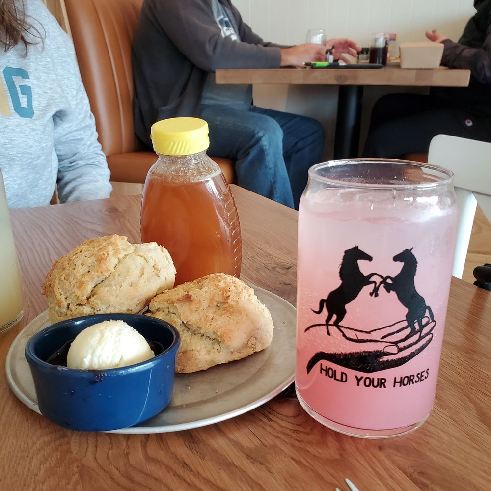Tupelo Honey Southern Kitchen & Bar - Biscuits and Lavender lemonade - Southern Near Me - Upper Arlington, Ohio Tupelo Honey Southern Kitchen & Bar - Biscuits and Lavender lemonade - Southern Near Me - Upper Arlington, Ohio
