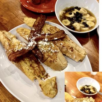 Ruby Slipper Central Business District - French Toast: Banana Foster Pain Perdu. We asked for banana foster syrup on the side. $13. 4.5* - Breakfast & Brunch Near Me - New Orleans, Louisiana Ruby Slipper Central Business District - French Toast: Banana Foster Pain Perdu. We asked for banana foster syrup on the side. $13. 4.5* - Breakfast & Brunch Near Me - New Orleans, Louisiana