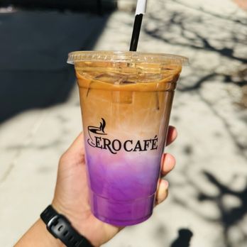 Ero Cafe - Ube iced latte - Coffee & Tea Near Me - New Haven, Connecticut