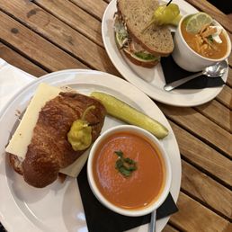 Lunch. 1/2 sandwich and soup. Lunch. 1/2 sandwich and soup.