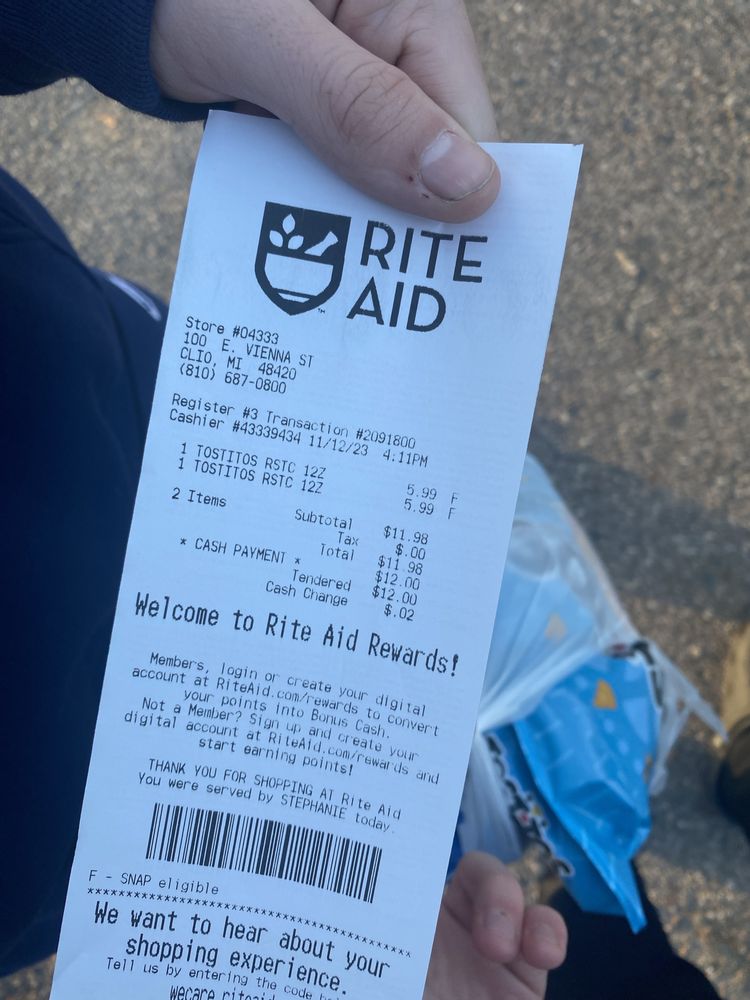 RITE AID Updated July 2024 100 E Vienna Rd, Clio, Michigan