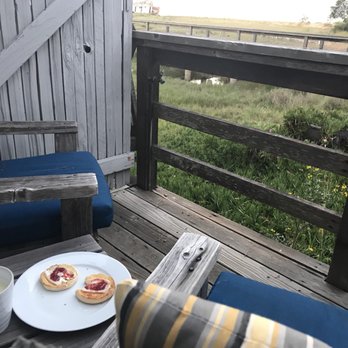 Dancing Coyote Beach Cottages - Breakfast with a view from the porch - Bed & Breakfast Near Me - Inverness, California Dancing Coyote Beach Cottages - Breakfast with a view from the porch - Bed & Breakfast Near Me - Inverness, California