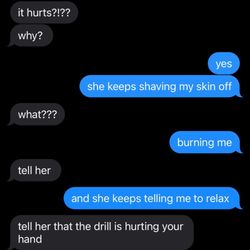 Sun Nails - Me texting my friend while she was doing my nails