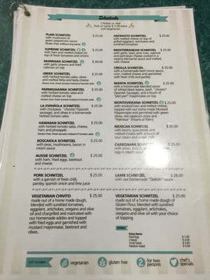 Menu photo 5 The Goni's Schnitzelria Ramsgate, ACT