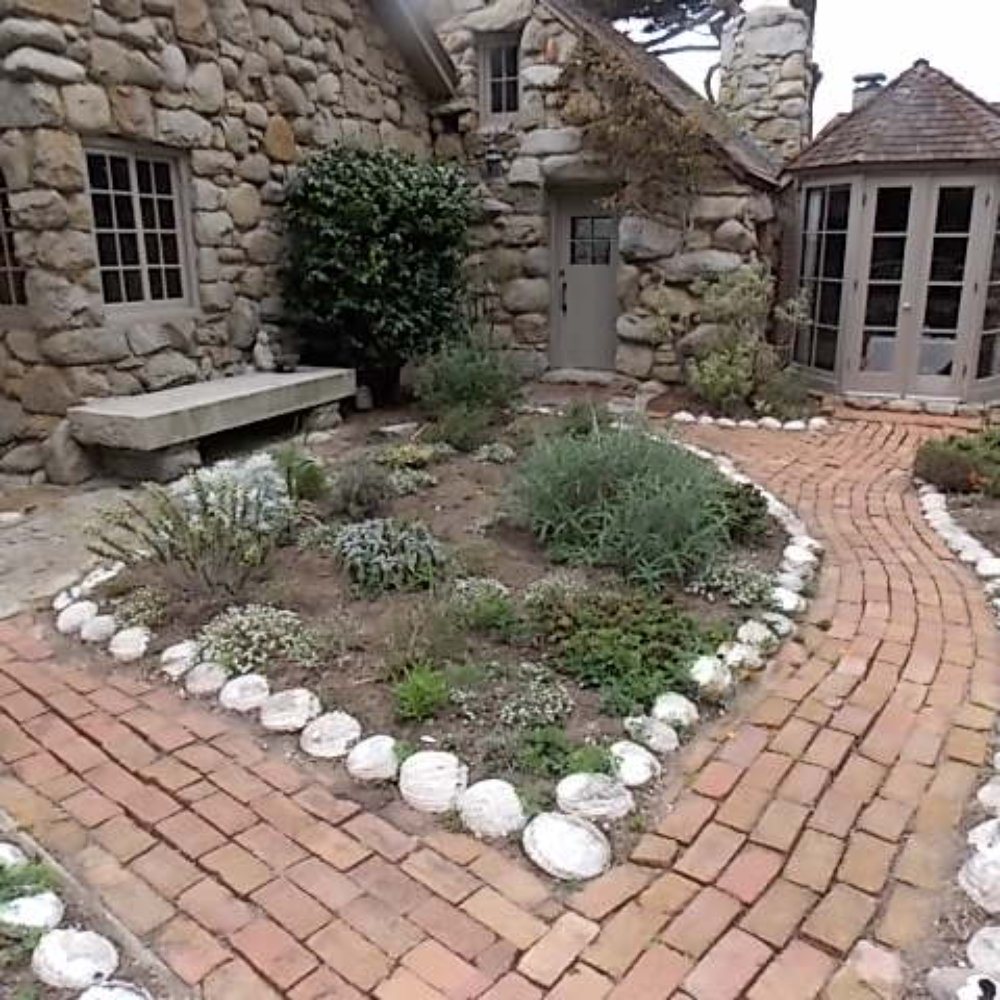 Tor-House Foundation - Abalone lined brick pathways - Museums Near Me - Carmel, California