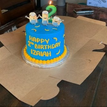 C'est Si Bon Bakery - Minions Marbel Cake with cream cheese filling - Bakeries Near Me - San Jose, California