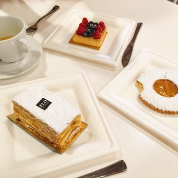 Flo Paris - Berry tart, mille feuille, apricot cookie - Bakeries Near Me - Houston, Texas