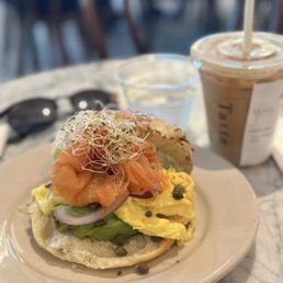 Smoked Salmon and Avocado Tartine