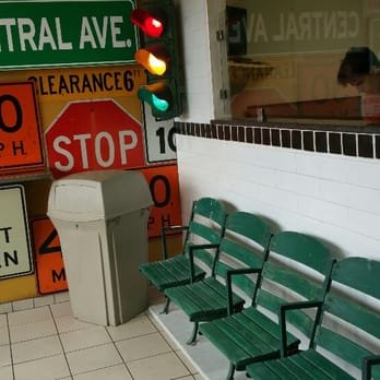 Paul's Pizzeria - Seats from the Original Tigers stadium in lobby - Pizza Near Me - Detroit, Michigan
