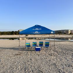 Shady Beach Rental SSI - Beach set up in front of the Grand