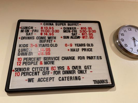 Menu photo 3 China Super Buffet Stanton, CA