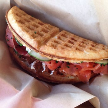 Bruxie - Smoked salmon with with dill cream cheese - Sandwiches Near Me - Orange, California