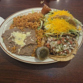 Lallos Bar & Grill - 3 taco plate. 2 beef & 1 carnitas....yummy - Mexican Near Me - Channahon, Illinois Lallos Bar & Grill - 3 taco plate. 2 beef & 1 carnitas....yummy - Mexican Near Me - Channahon, Illinois