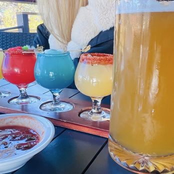 Laguna Grill - Large Blue Moon beer and a margarita flight - Mexican Near Me - Big Bear Lake, California Laguna Grill - Large Blue Moon beer and a margarita flight - Mexican Near Me - Big Bear Lake, California