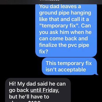 A. Amezcua Landscaping - Refuses to come back and honor warranty and wants to charge $100 for the broken parts - Landscaping Near Me