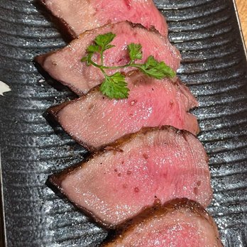 Kiraku - Roasted premium angus beef tongue with truffle oil and smoked salt - Tapas/Small Plates Near Me - Berkeley, California