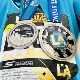 Conqur Endurance Group is the gold standard with the Finisher Medals for their races. #LARR #werunLA