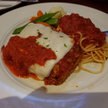 Italian Cafe - Eggplant parm- taste way better than I thought it would. Random steamed veggies - Italian Near Me - Falls Church, Virginia Italian Cafe - Eggplant parm- taste way better than I thought it would. Random steamed veggies - Italian Near Me - Falls Church, Virginia