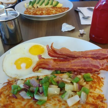 Orange Cafe Bistro - Great classic breakfast. Notice the hash browns. Mmmmmm - Breakfast & Brunch Near Me - Orange, California