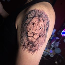Lion with qoute
