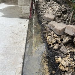 Puryear Custom Pools - Water accumulation from the plumbing leaks.