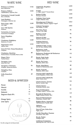 Menu photo 7 Casa 12 Marina del Rey, CA Menu photo 7 Casa 12 Marina del Rey, CA
