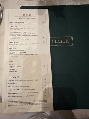 Menu photo 7 Felice 56 New York, NY