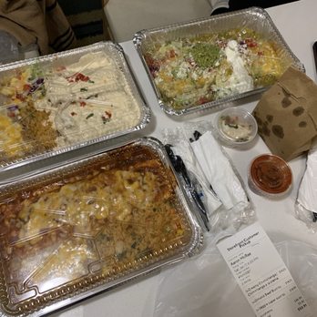 El Tapatio - Clockwise from top left:  Creamy Chimichanga/Chimichanga a la Crema, Veggie Super Burrito, Ground Beef Burrito - Bars Near Me - Flagstaff, Arizona