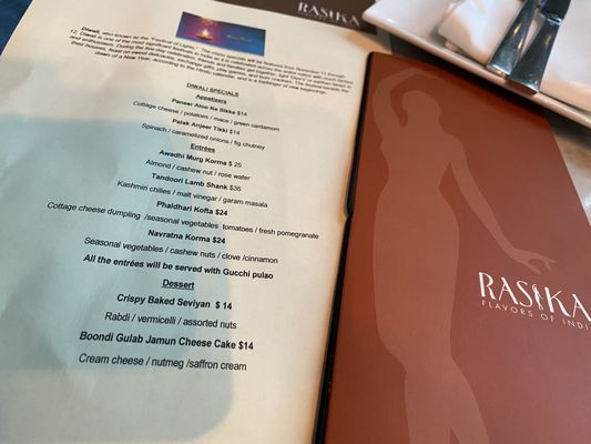 Menu photo 8 Rasika West End Washington, DC, DC