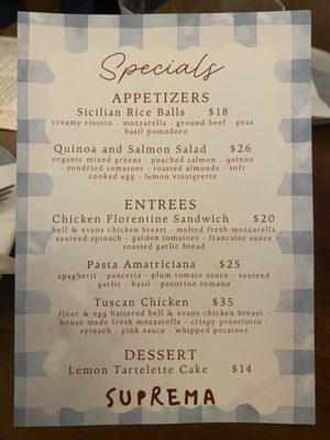 Menu photo 1 Suprema Rutherford, NJ