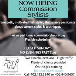 The Hair Lounge - Always looking for new talent!