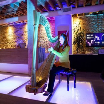 Sarah Goss Harpist - Harp lighting to match any event color scheme! - Musicians Near Me Sarah Goss Harpist - Harp lighting to match any event color scheme! - Musicians Near Me