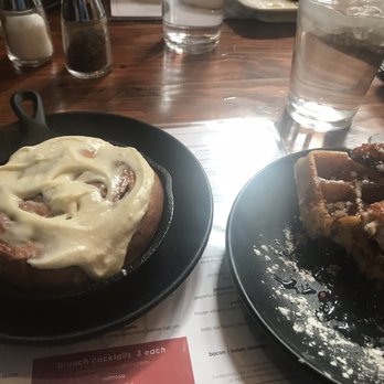 matchbox - Cinnamon roll and chicken and waffle - New American Near Me - Silver Spring, Maryland