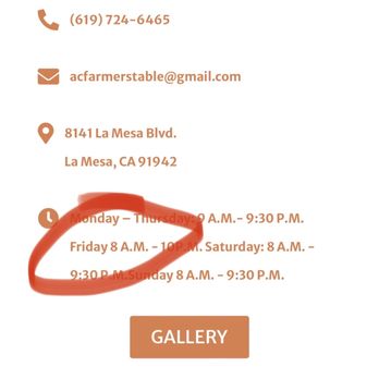 Farmer's Table - Their own website. Wrong. - New American Near Me - La Mesa, California
