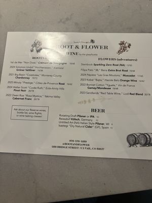 Menu photo 3 Root & Flower Vail, CO Menu photo 3 Root & Flower Vail, CO