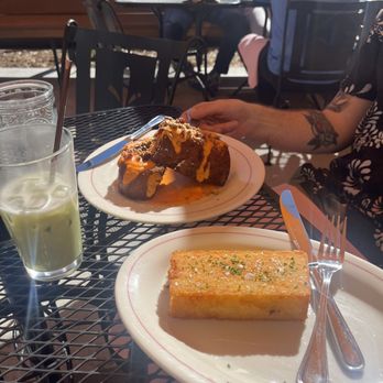 Fox And The Hen - Plain hash brown and the pumpkinless pumpkin latte French toast - Breakfast & Brunch Near Me - Denver, Colorado