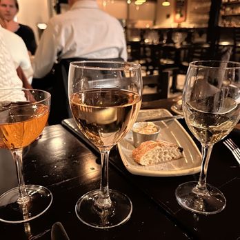 La Chasse - three glasses of wine on a table - French Near Me - Louisville, Kentucky La Chasse - three glasses of wine on a table - French Near Me - Louisville, Kentucky