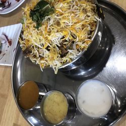 Chicken biryani (very good)