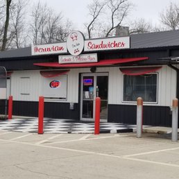 The exterior as she pull into the parking lot