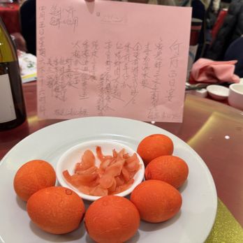 Ocean Bay Seafood Restaurant - Red Eggs (symbolizing joy, renewed life, & good fortune) - Seafood Near Me - Elmhurst, New York Ocean Bay Seafood Restaurant - Red Eggs (symbolizing joy, renewed life, & good fortune) - Seafood Near Me - Elmhurst, New York