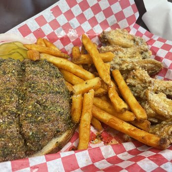 Strikeout Wingz - Lemon pepper catfish regular fries and garlic parm wings - Chicken Wings Near Me - Nashville, Tennessee