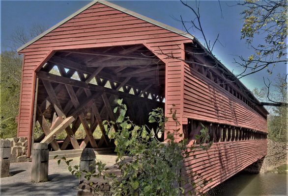 Historic Sachs Covered Bridge by null
