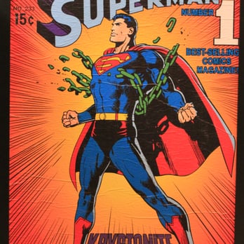 Custom Comic Posters - Superman framed, textured, and bonded vintage style comic book poster 24"X 36" - Comic Books Near Me Custom Comic Posters - Superman framed, textured, and bonded vintage style comic book poster 24"X 36" - Comic Books Near Me