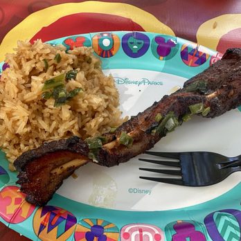 Paradise Garden Grill - Lemon grass pork skewers with garlic fried rice - Mexican Near Me - Anaheim, California