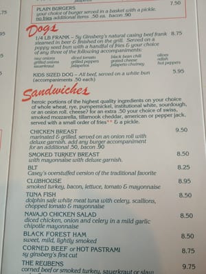 Menu photo 7 Casey's Tavern Ann Arbor, MI