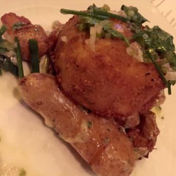 Eleven - Jumbo Lump Crab Cake  fingerling potato, aioli, chimichurri - New American Near Me - Pittsburgh, Pennsylvania