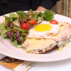 B Cafe - Croque Madame Sandwich