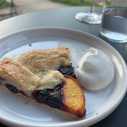 Daily special dessert: peach and berry galette Daily special dessert: peach and berry galette