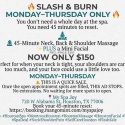 My Spa Joy - Text or call 832 538 1218 now