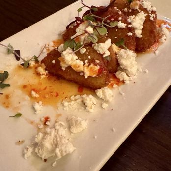 Fronimo's Downtown - Fried green tomato appetizer - Cocktail Bars Near Me - Canton, Ohio